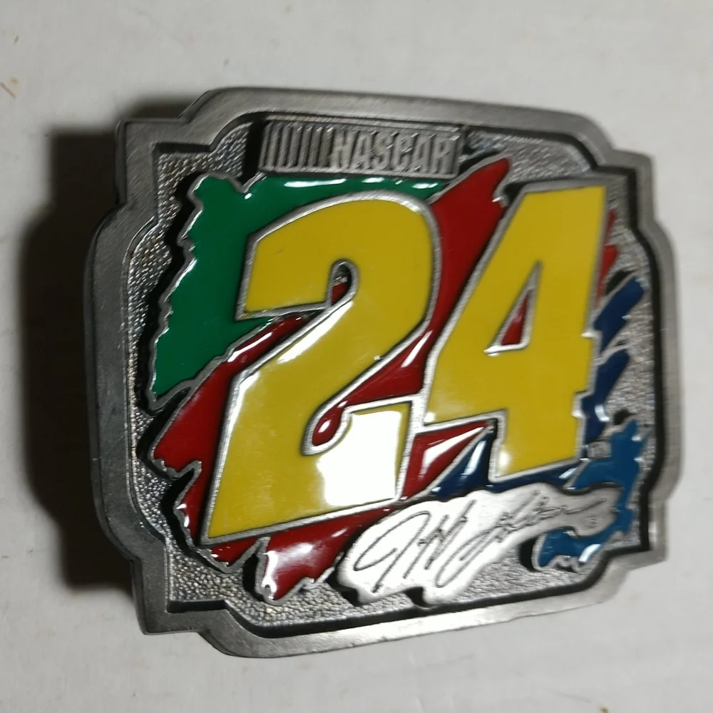 JEFF GORDON 🏁America's Legends #24 Solid Fine Pewter Belt BUCKLE